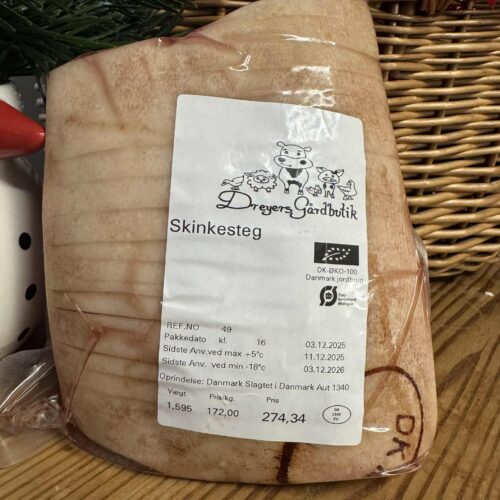 Økologisk Skinkesteg m/svær